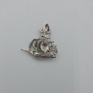 Sterling Silver Ship Pendant